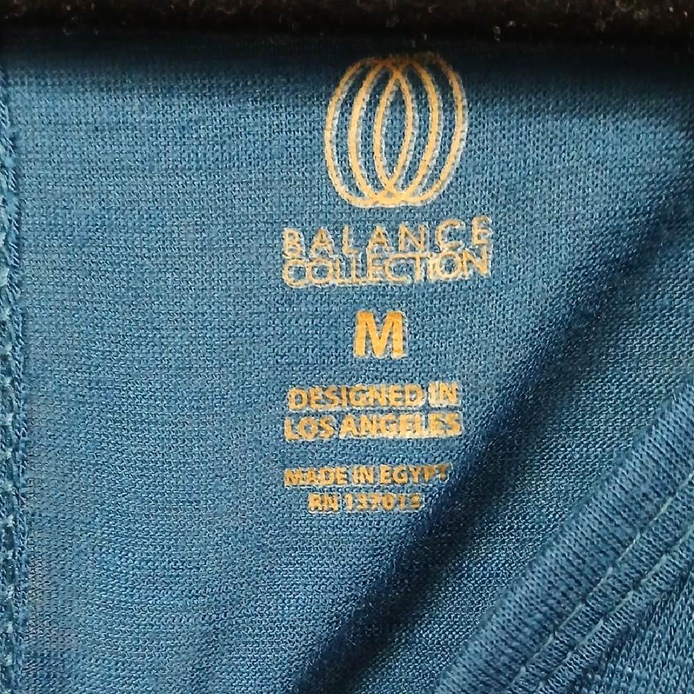 Balance Collection Teal Long Sleeve Top - Picture 2 of 7